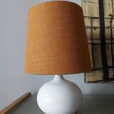 Ceramic lamp with jutte lampshade