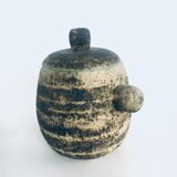 Brutalist Dutch Art Ceramic Pot by Pieter Groeneveldt, Netherlands, 1960s