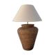 XXL rattan jar lamp from the 60s