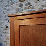 Oak sliding door wardrobe, 1920s