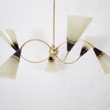 Brass chandelier sputnik