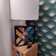 Lampe Vintage 1970 Laiton & Chrome – Style Hollywood Regency