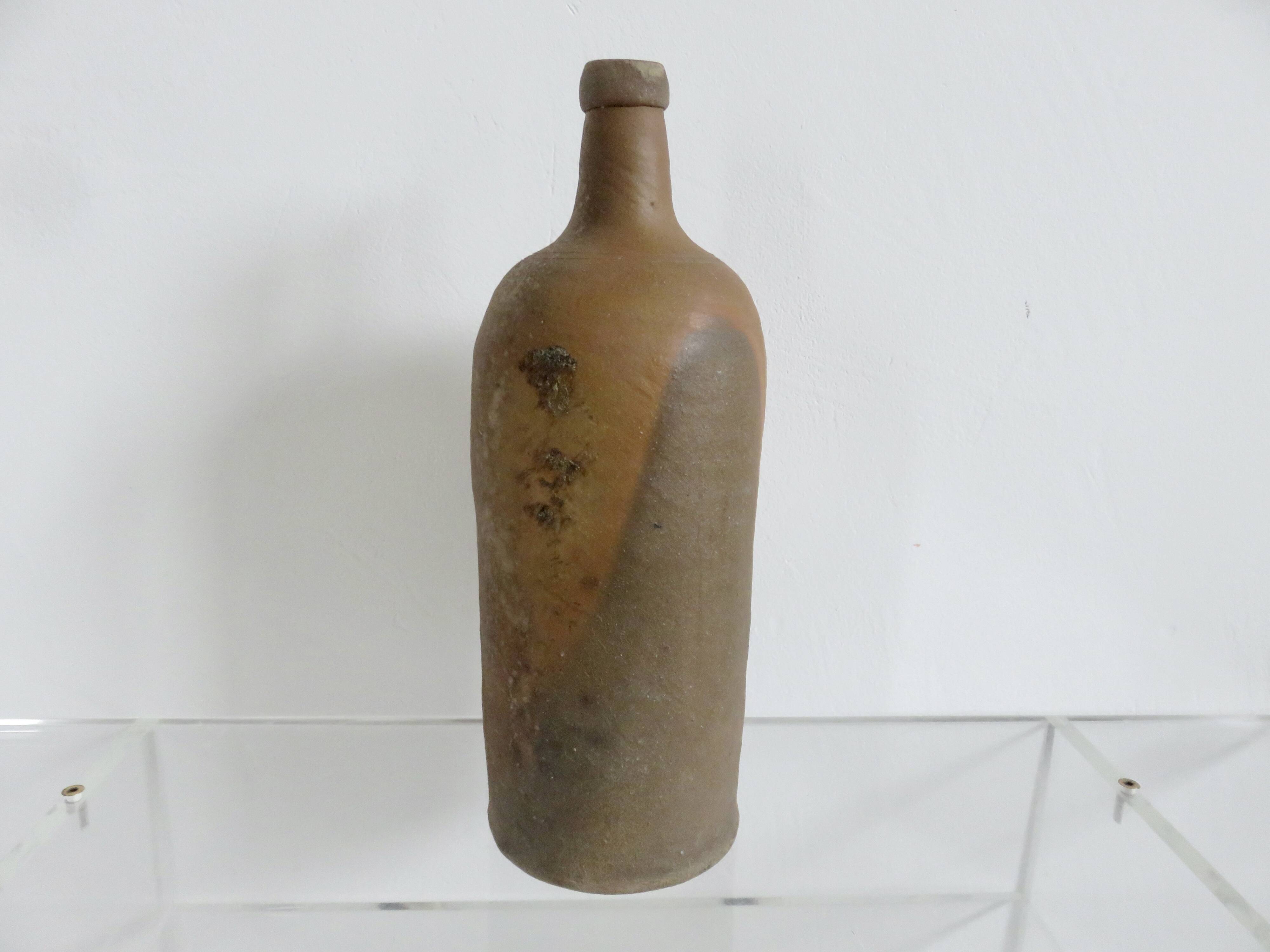 Large chamotte stoneware vase, 1970s