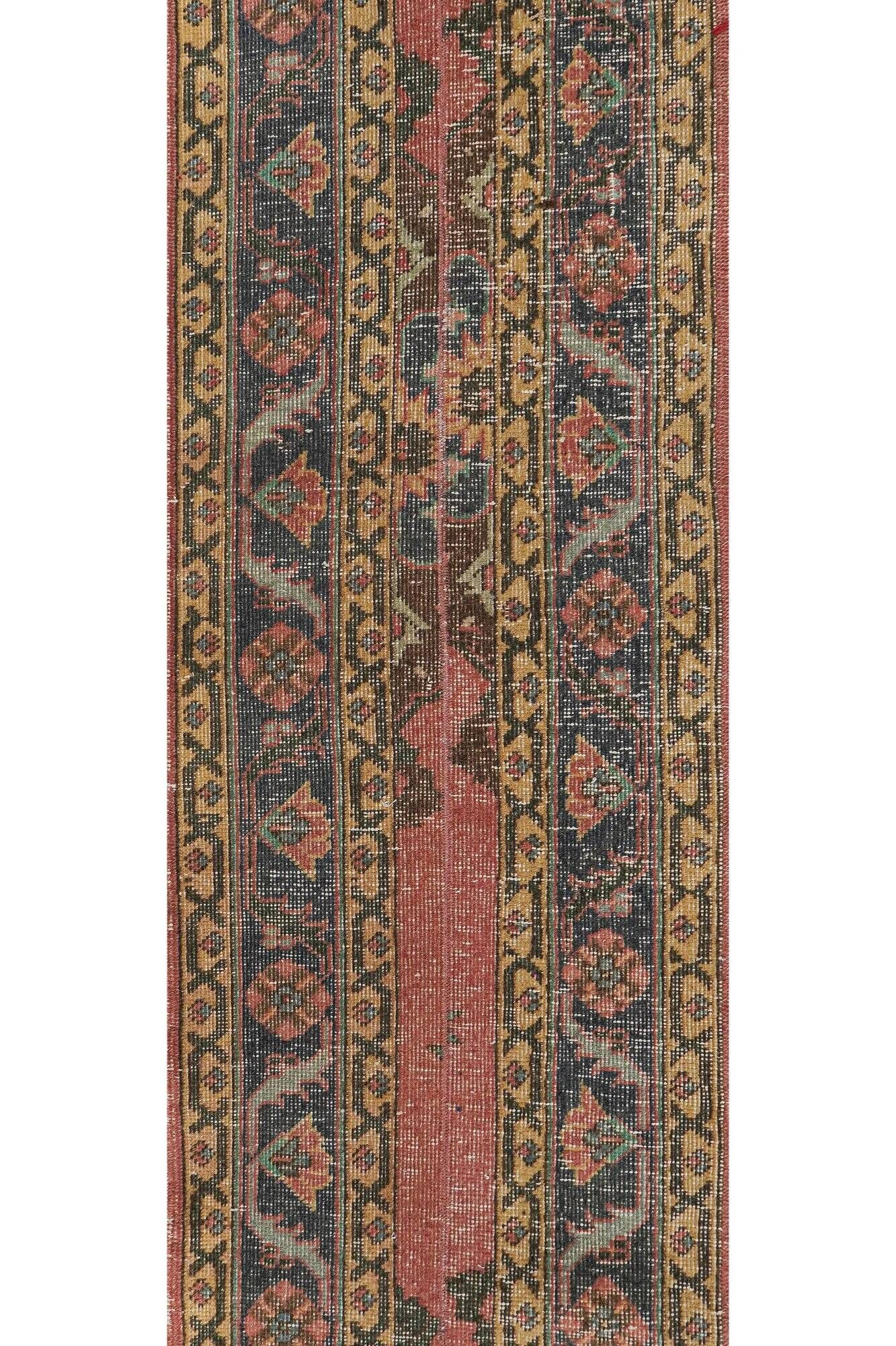 Vintage Turkish hallway rug 52x728 cm