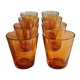 Set de 8 verres ambrés Duralex