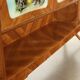 Vintage buffet in walnut veneer and glass, Italy, 1950s-1960s.