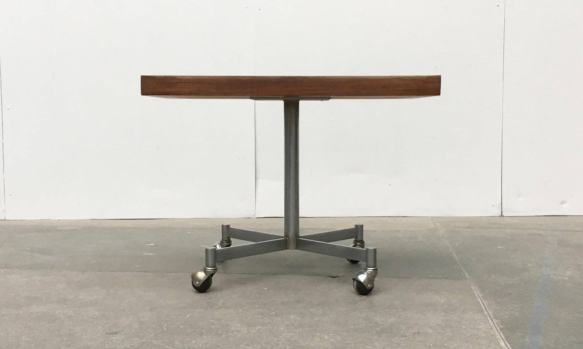 Side table in metal and wood by Artifort, 1960s