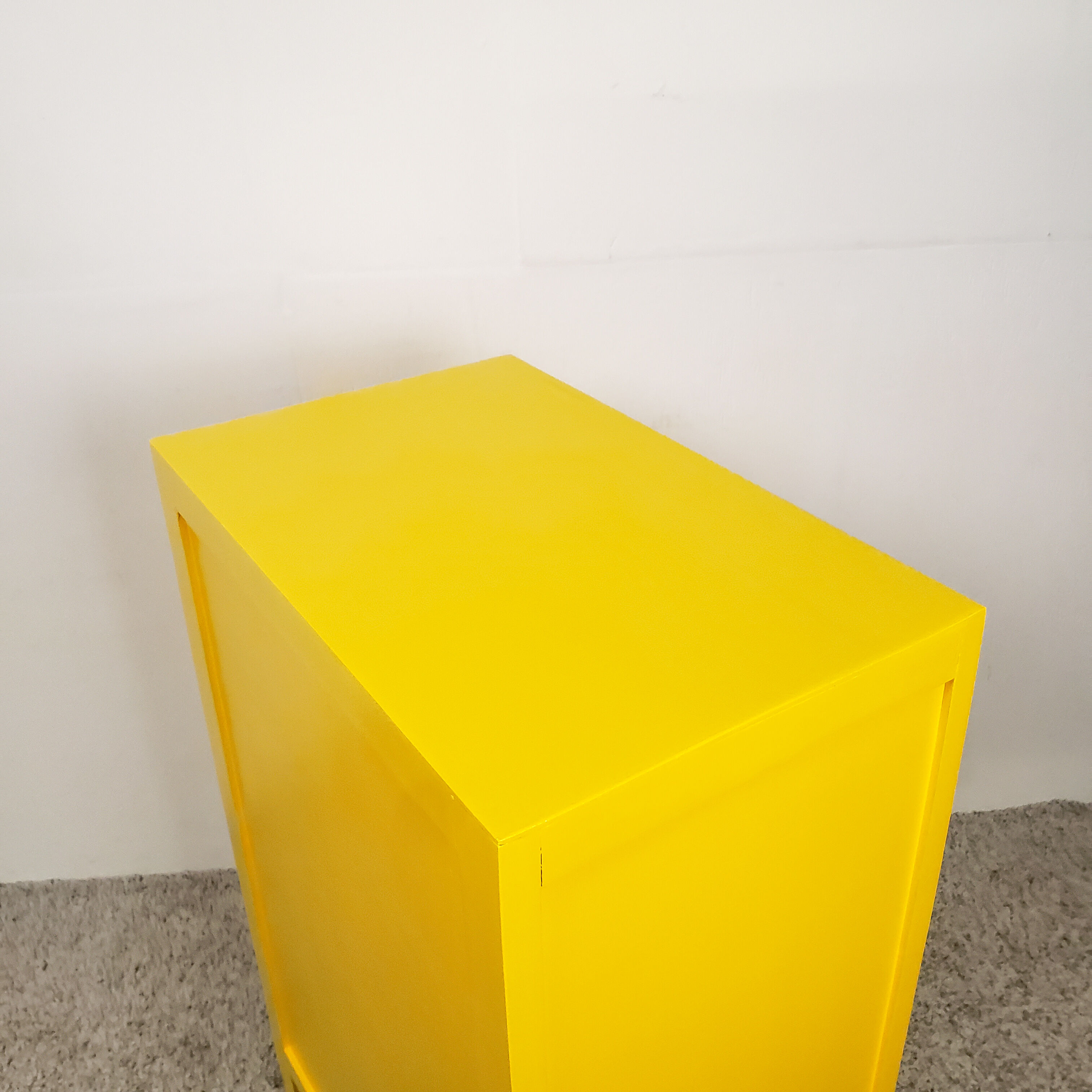 Yellow vintage chiffonnier