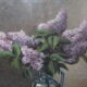 Huile sur toile bouquet de lilas de l lechevalier