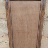 Ancien miroir Art déco en teck birman