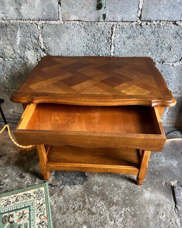 Vintage Napoleon III sideboard in solid oak.