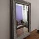 Mirror XIXth gray shabby 77 x 53 cm