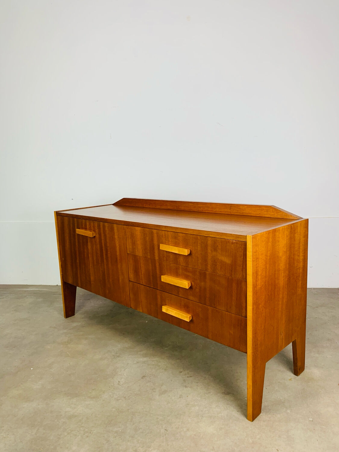 Teak TV unit in Scandinavian style, 1960s.