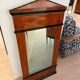 Biedermeier wall mirror with ebonised cherry veneer, South Germany, 1820