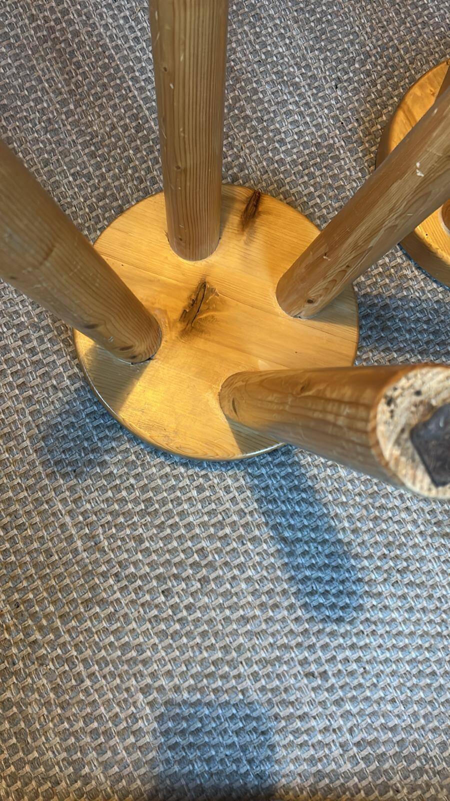 Pair of Charlotte Perriand stools - 1965 for Les Arcs 1600