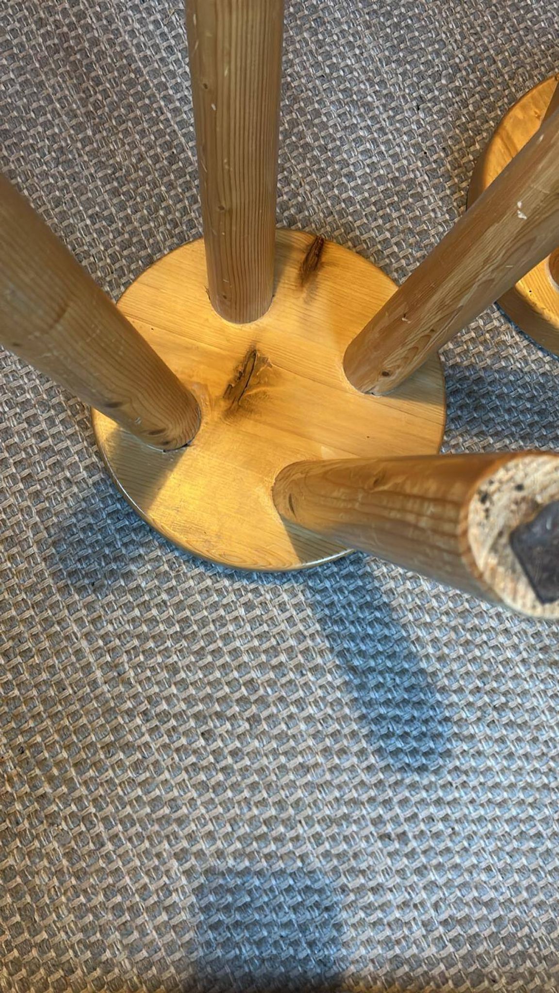 Pair of Charlotte Perriand stools - 1965 for Les Arcs 1600