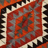 5x10 Red & Orange Tribal Handmade Kilim Rug, 165x317Cm