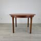 Danish round dining table Scandinavian teak vintage 1960s