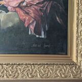 Painting Florinda after Franz Xaver Winterhalter 1853 - copy made by the artist SEIN AUNG 1990