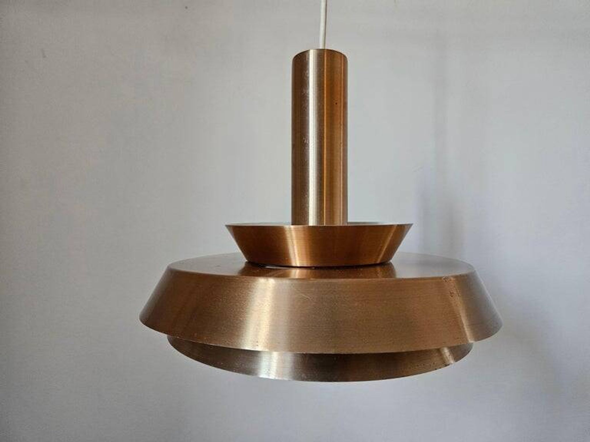 Rare Midcentury Pendant in style of Jo Hammerborg, Denmark, 1970s