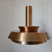 Rare Midcentury Pendant in style of Jo Hammerborg, Denmark, 1970s