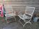 Pair of early 20th century metal garden armchairs