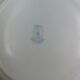6 arcopal hollow plates veronica myosotis blue flowers 70s