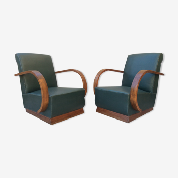 Pair of Art Deco armchairs