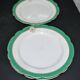 Paris porcelain set of 6 flat plates and 6 deep plates with JC gold monogram.