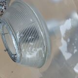 Holophane art deco glass pendant light