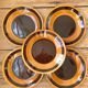 Series of 5 plates gien france