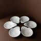 6 vintage ceramic bowls in the shape of a shell - Del Vivo Firenze Italy 1970s