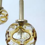 Large Mid Century  Bubble Glass Pendant Light