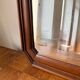Antique wooden framed mirror
