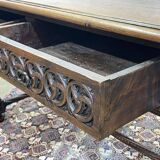 Late 19th century Gothic style oak desk