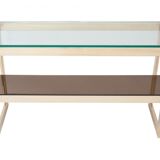 Console table 2-tier coated gold by belgo chrom Dewulf Selection