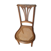 Chaise art nouveau en bois