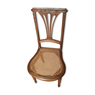 Chaise art nouveau en bois
