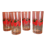 Spring strawberry glass