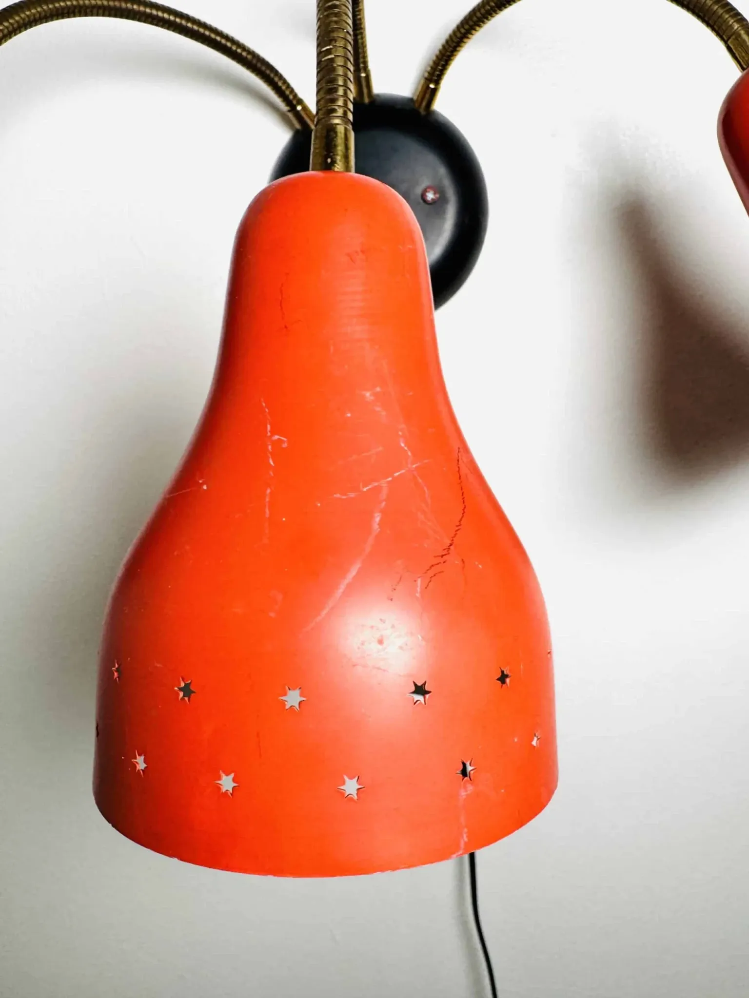 3-Armed Wall Lamp By H. Busquet For Hala Zeist, The Netherlands, 1950S