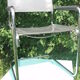 Series of grey and chrome leather armchairs