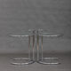 Set of 2 tabes Eileen Gray chrome model 1027