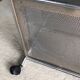 Industrial-style bathroom trolley on casters