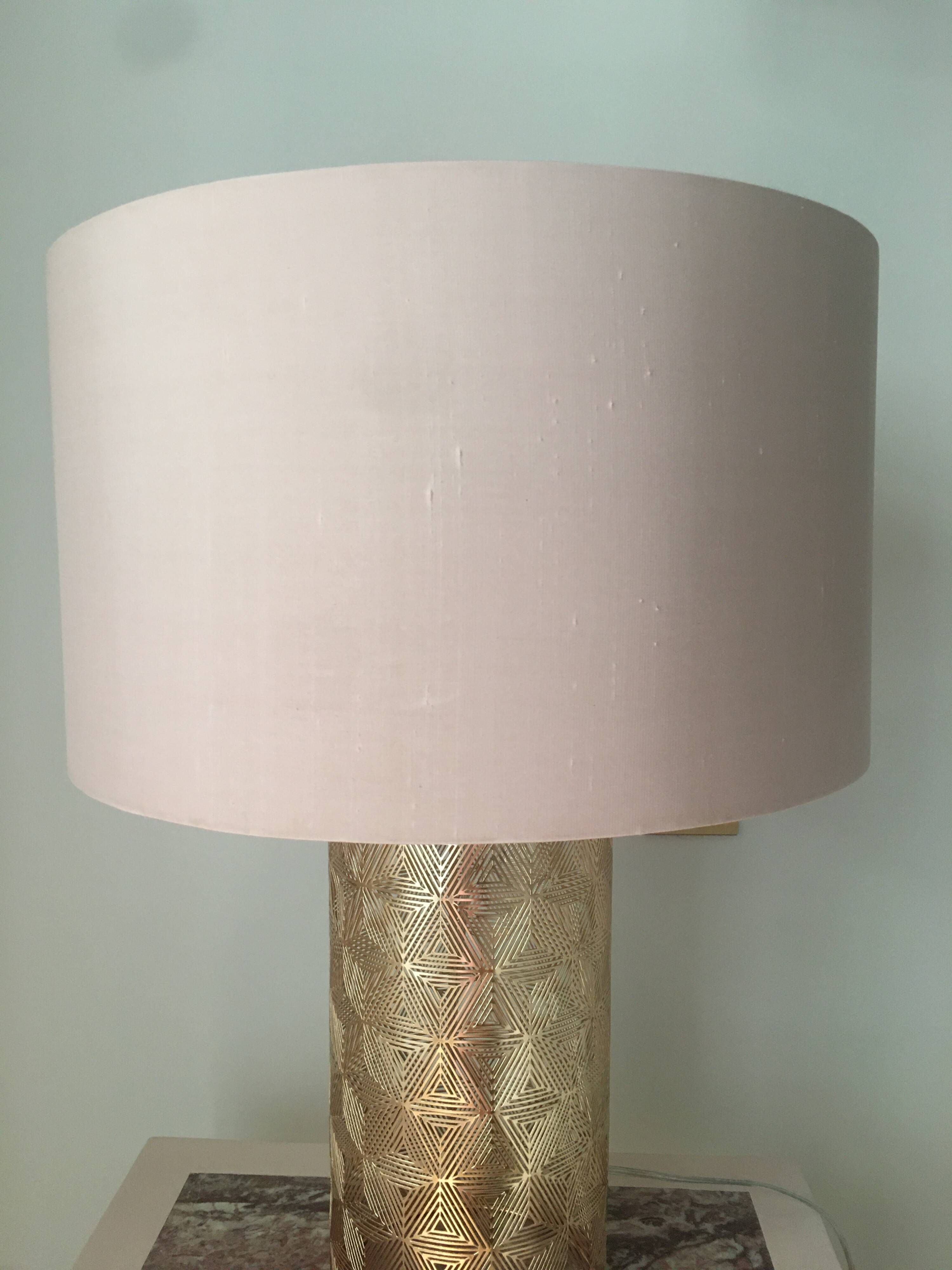 Real silk table lamp