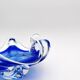 Cup Josef Hospodka Chribska Cristal Bleu Cobalt White Trim 24cm