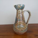 Ceramic pitcher signed Accolay