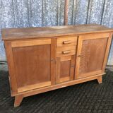 Buffet René Gabriel en hêtre et cp hêtre d’époque reconstruction