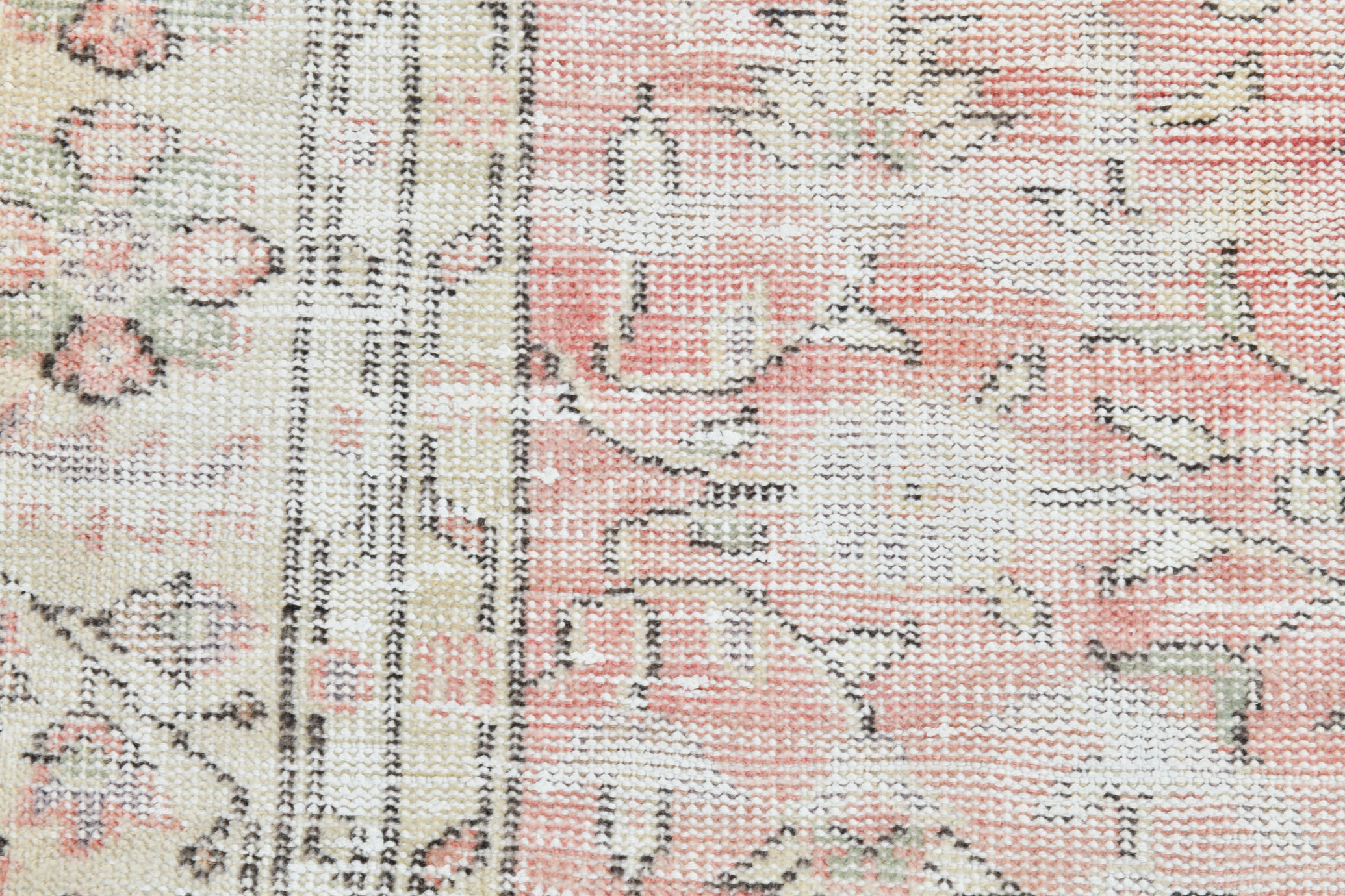 2x9 shabby chic vintage runner rug, 74x265cm