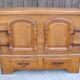 Rustic oak chest of drawers from the 1950s | Solid wood | Hand-forged fitti