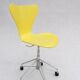 Model 3117 office swivel chair in yellow by Arne Jacobsen for Fritz Hansen, 1995